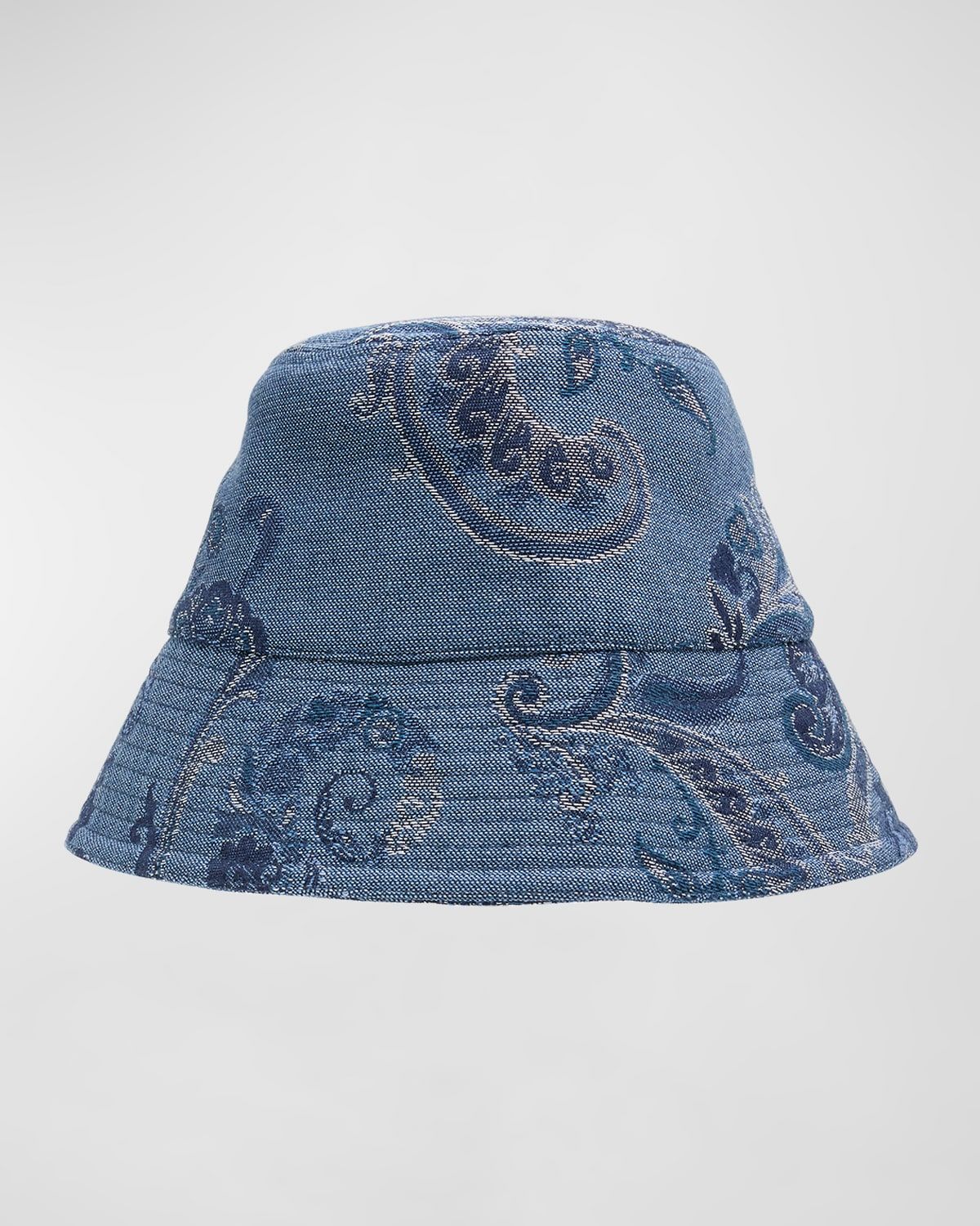 Paisley Denim Bucket Hat