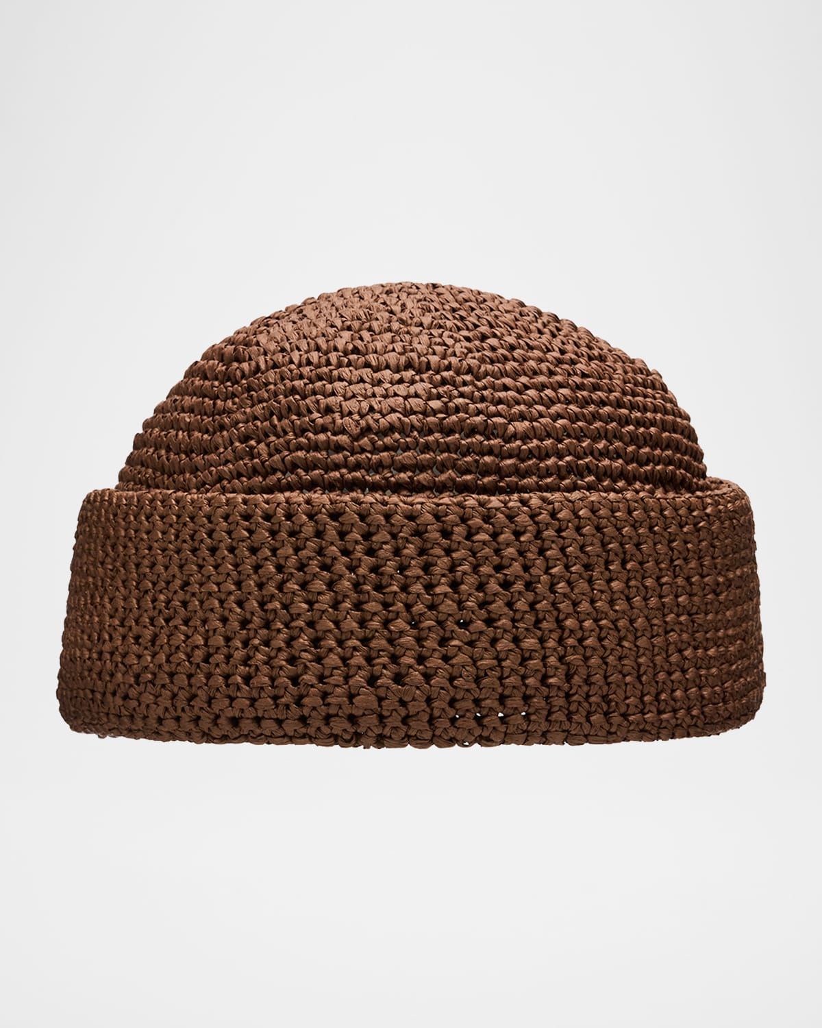 Men & apos;s Doroteo Raffia Crochet Beanie Hat