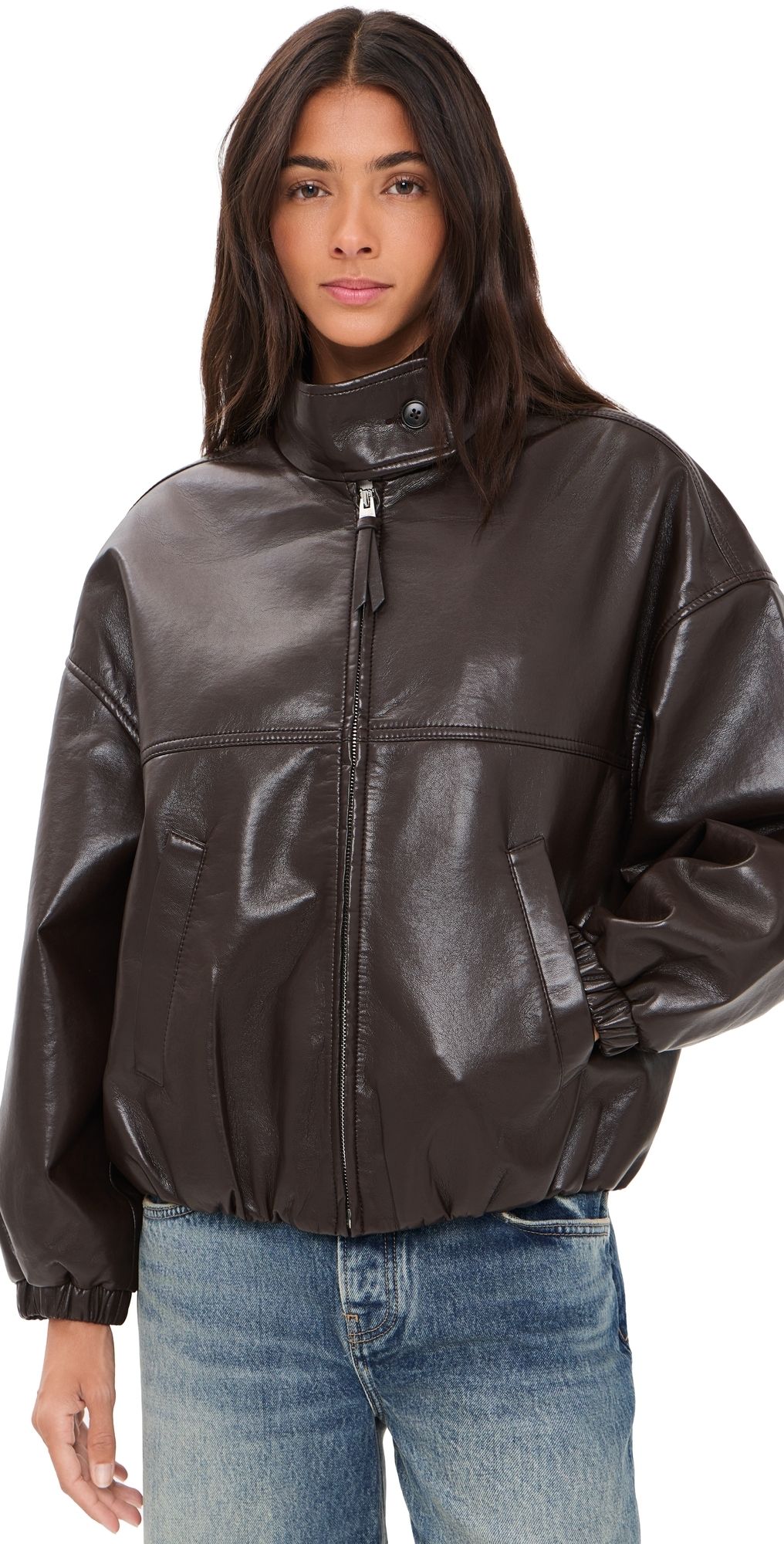 Citizens of Humanity Barracuta Bubble Jacket Chocolate S