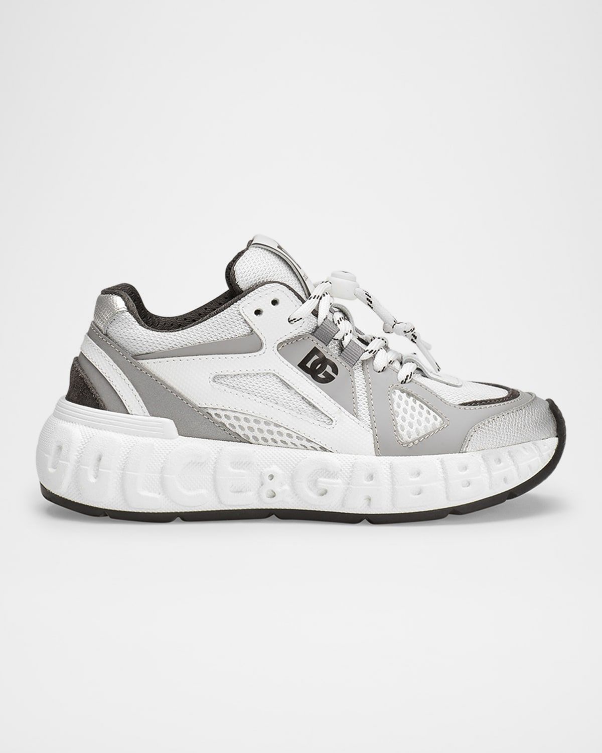 Kid & apos;s Reflective Mixed Media Sneakers
