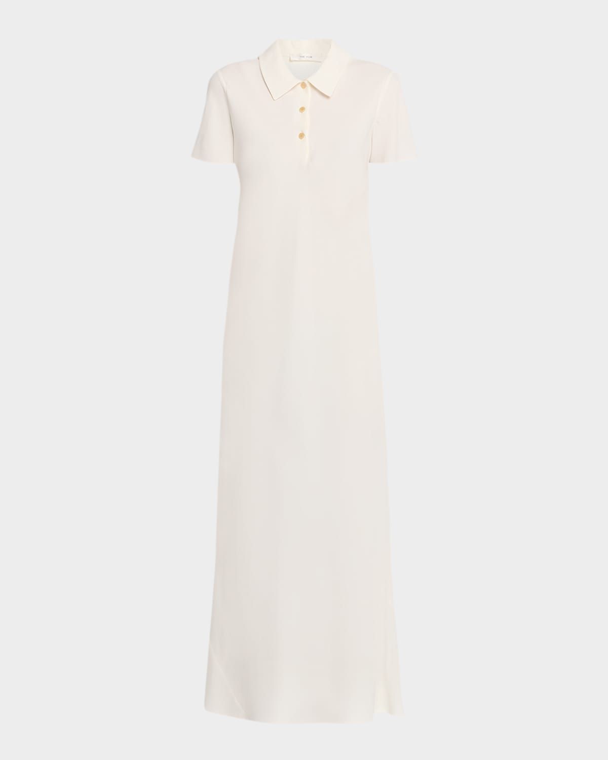 Valenit Short-Sleeve Maxi Polo Dress