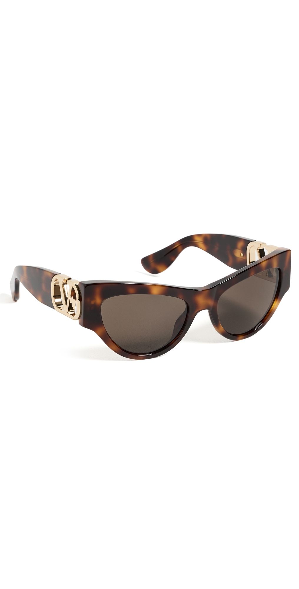 Valentino Tortoise Sunglasses Havana-Havana-Brown One Size