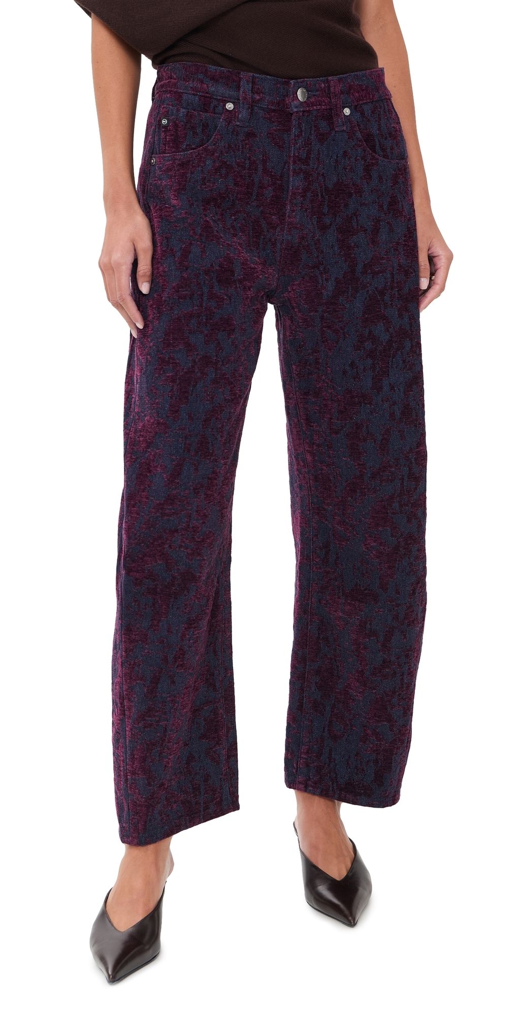 AG Hattie Crop Barrel Jeans Jazz Berry 31