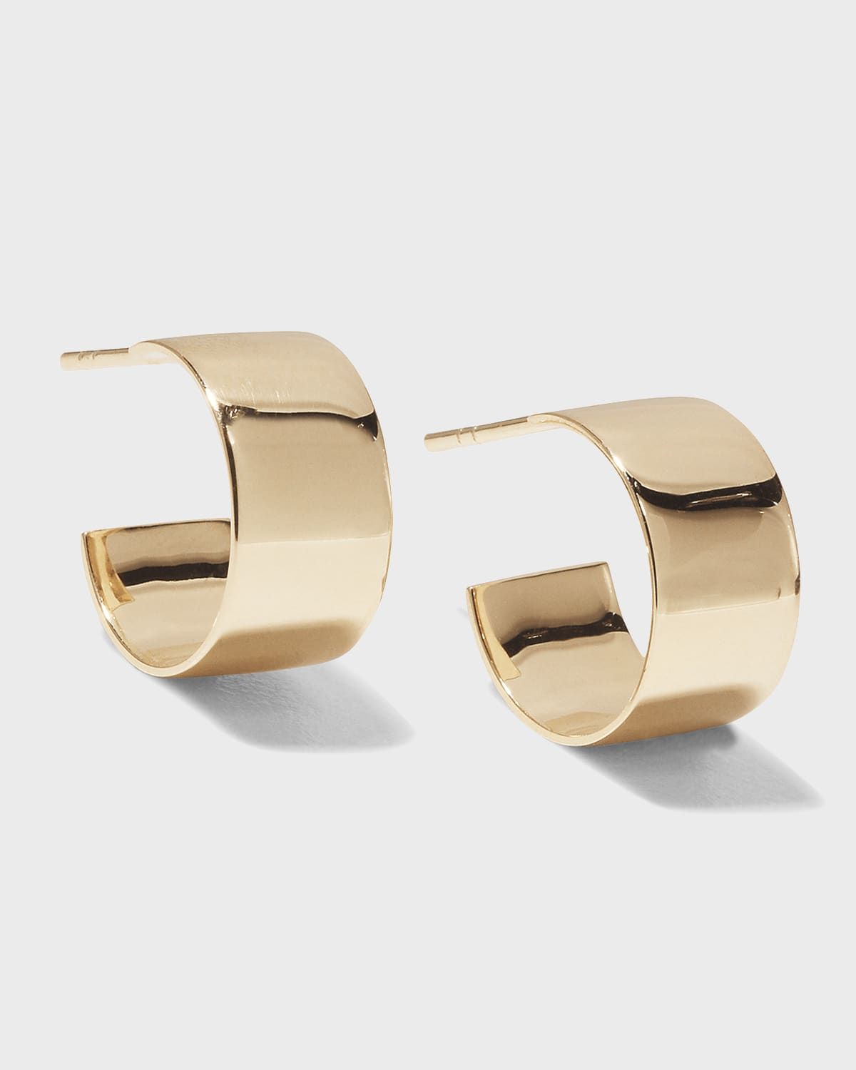 13mm 14K Gold Vanity Hoops