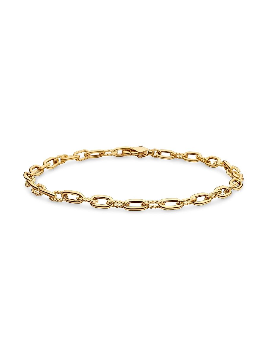 Women's DY Madison Chain Bracelet in 18K Yellow Gold - Gold - Size Large