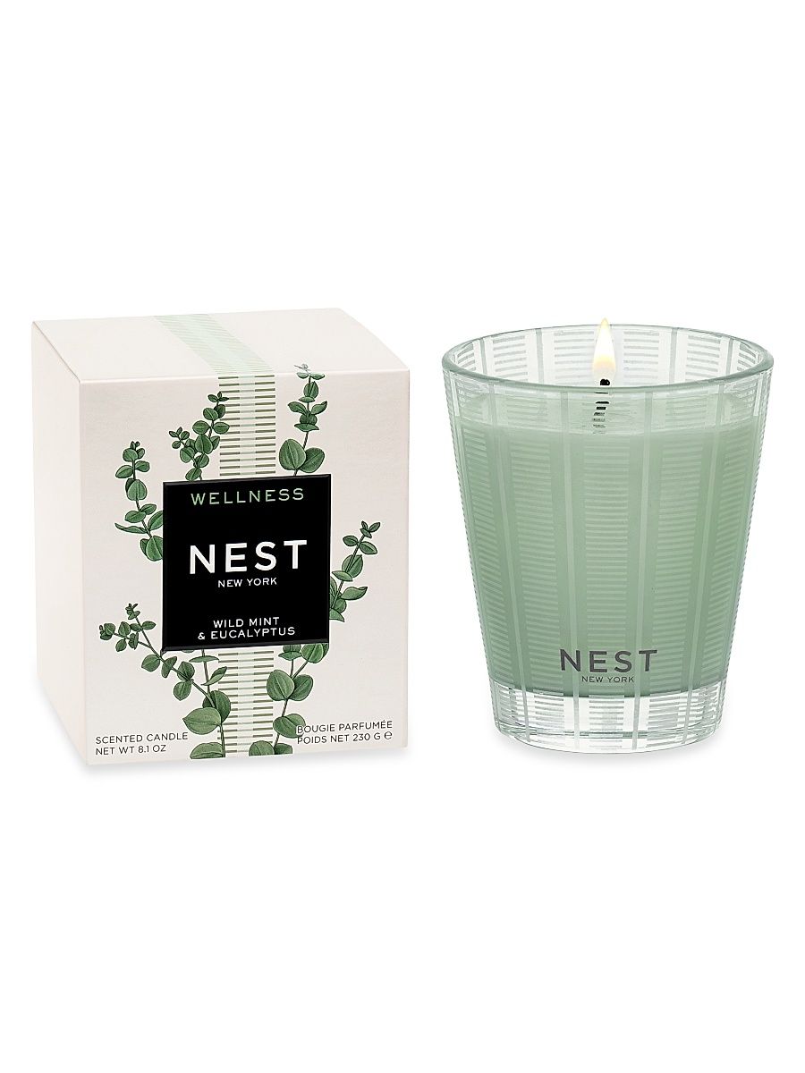 Wild Mint & Eucalyptus Scented Candle - Size Medium