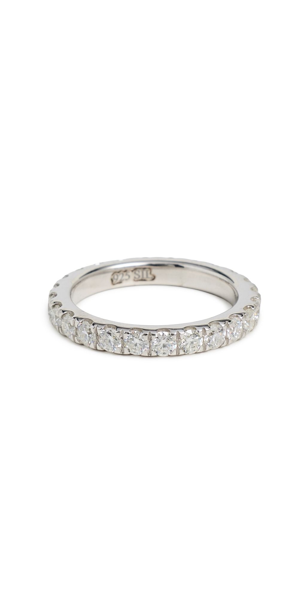 TTR Eternity Lab Grown Ring White Gold 5