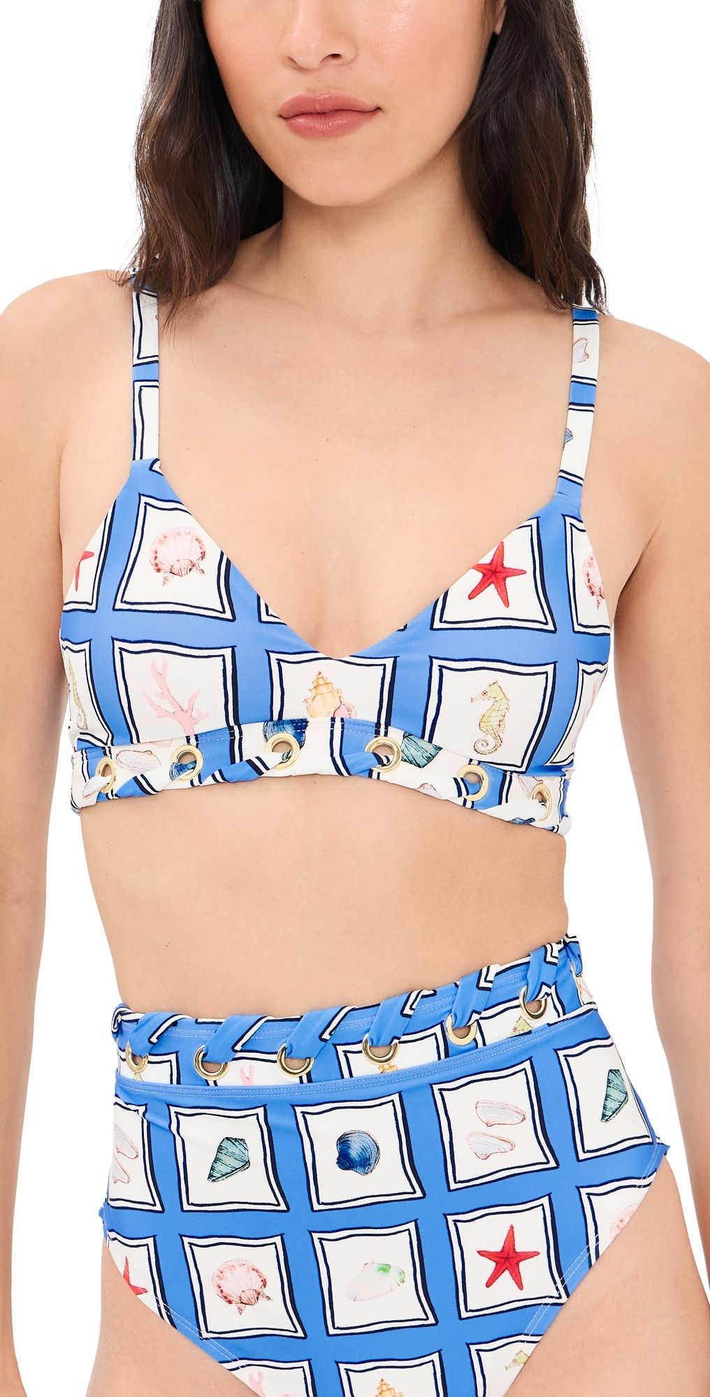 STYLEST Lia Burke Push Up Bikini Top Seaside M