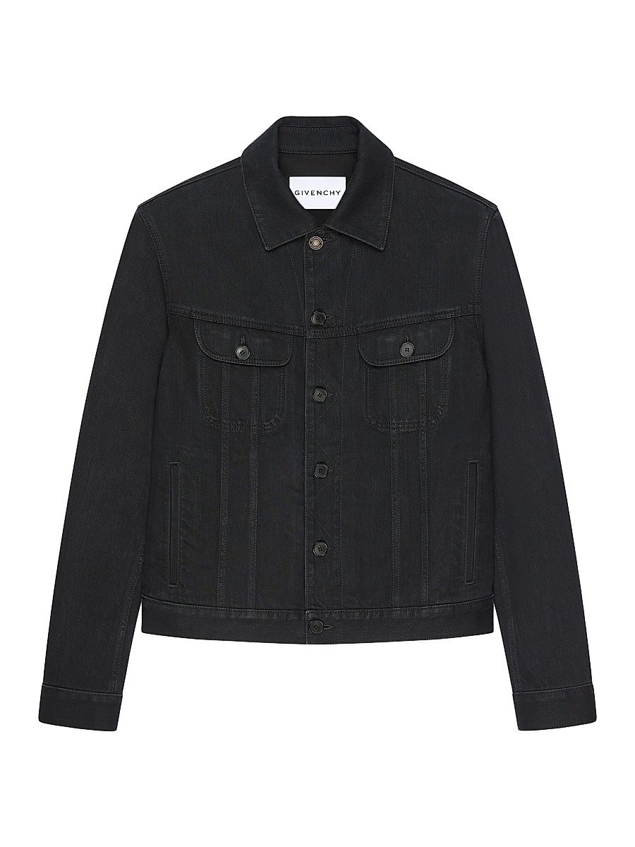 Men's Jacket in Denim - Black - Size Large