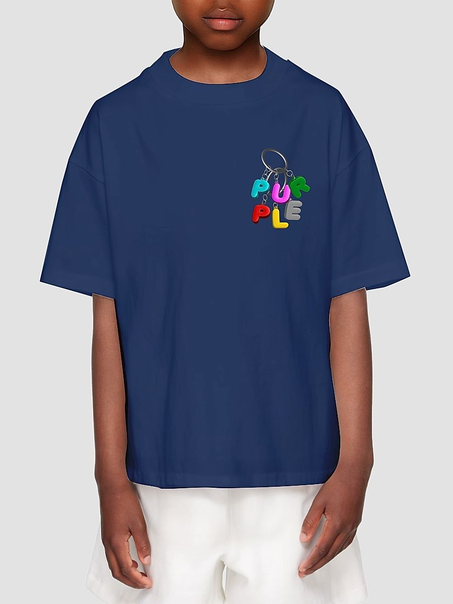 Little Boy's & Boy's Keychain Logo T-Shirt - Navy - Size 4