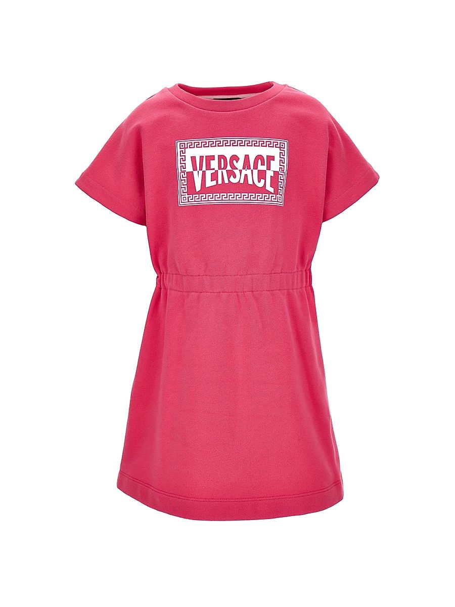 Little Girl's & Girl's Logo Short-Sleeve Sweatshirt Dress - Radiant Pink - Size 8