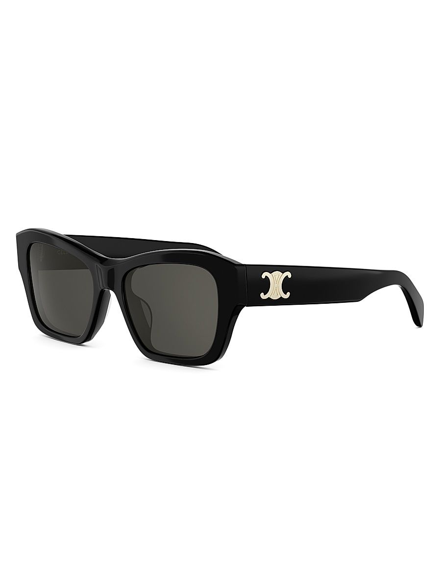 Men's Triomphe 54MM Butterfly Sunglasses - Black