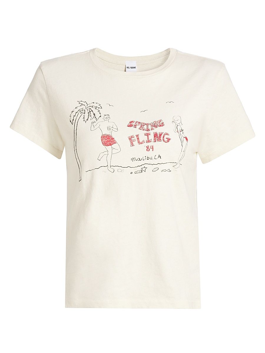 Women's Classic Spring Fling T-Shirt - Vintage White - Size Large