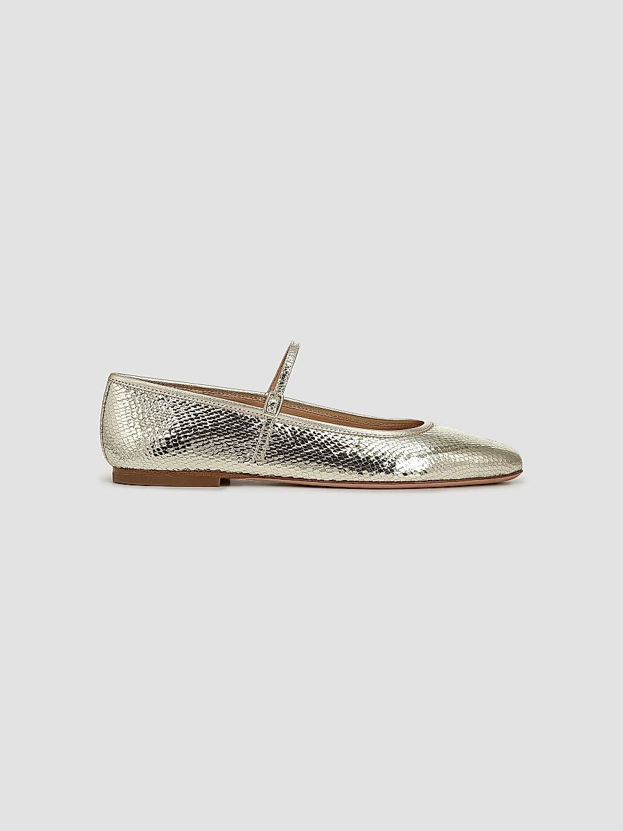 Women's Ellie Leather Mary Janes - Platinum - Size 8.5