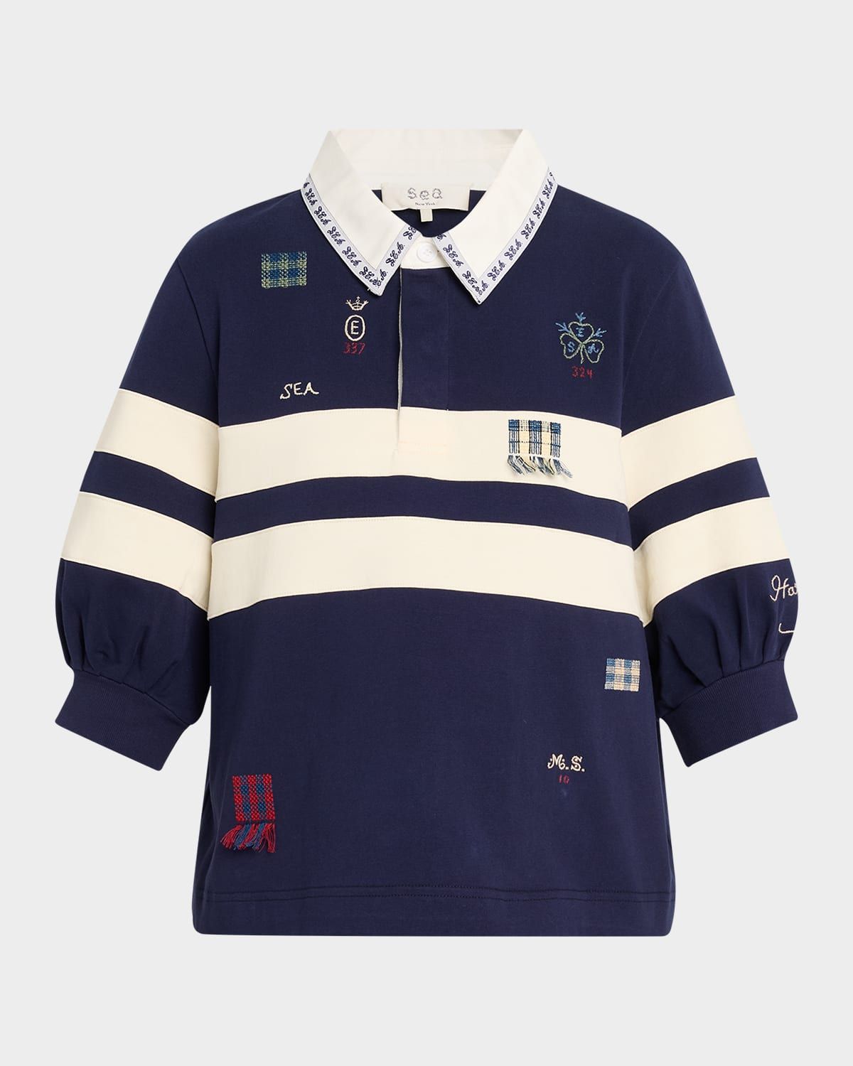 Claira Embroidered Rugby Shirt
