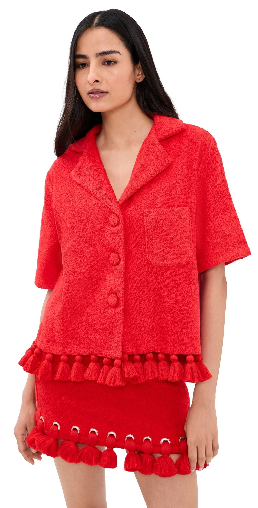 Cap D'Antibes Antonia Shirt Red S