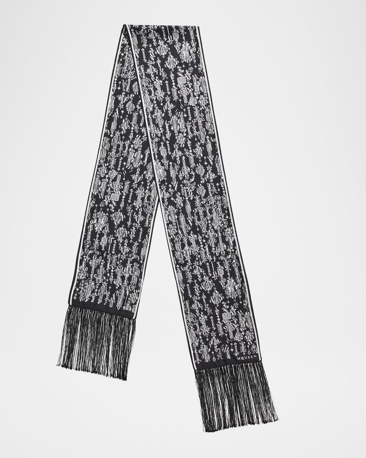 Crystal Mirror Silk Scarf