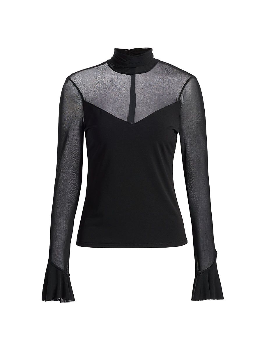 Women's Lucy Super-Stretch Top - Black - Size XL