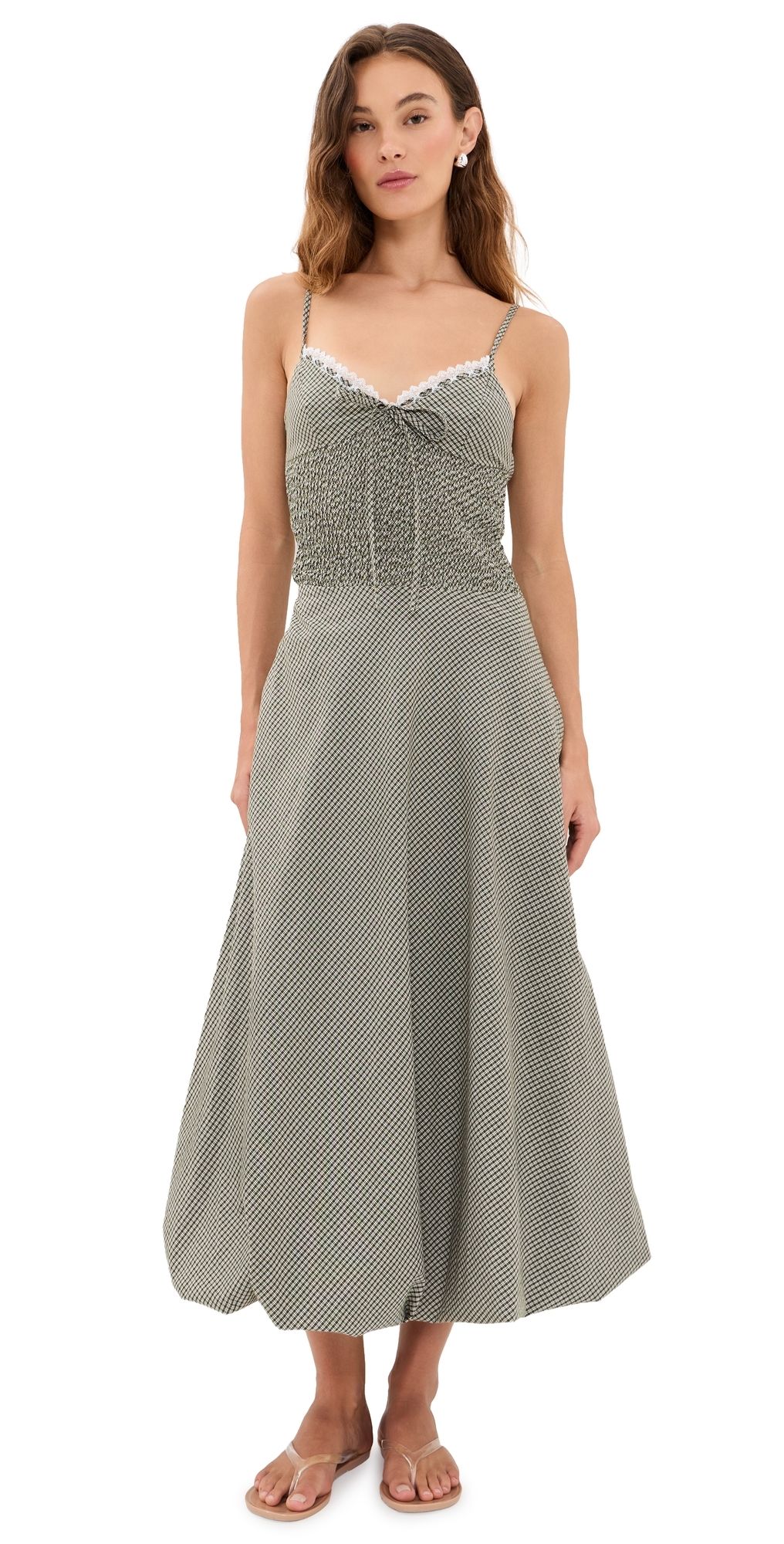 House of Sunny Gingham Balloon Cami Dress Multi Check 12
