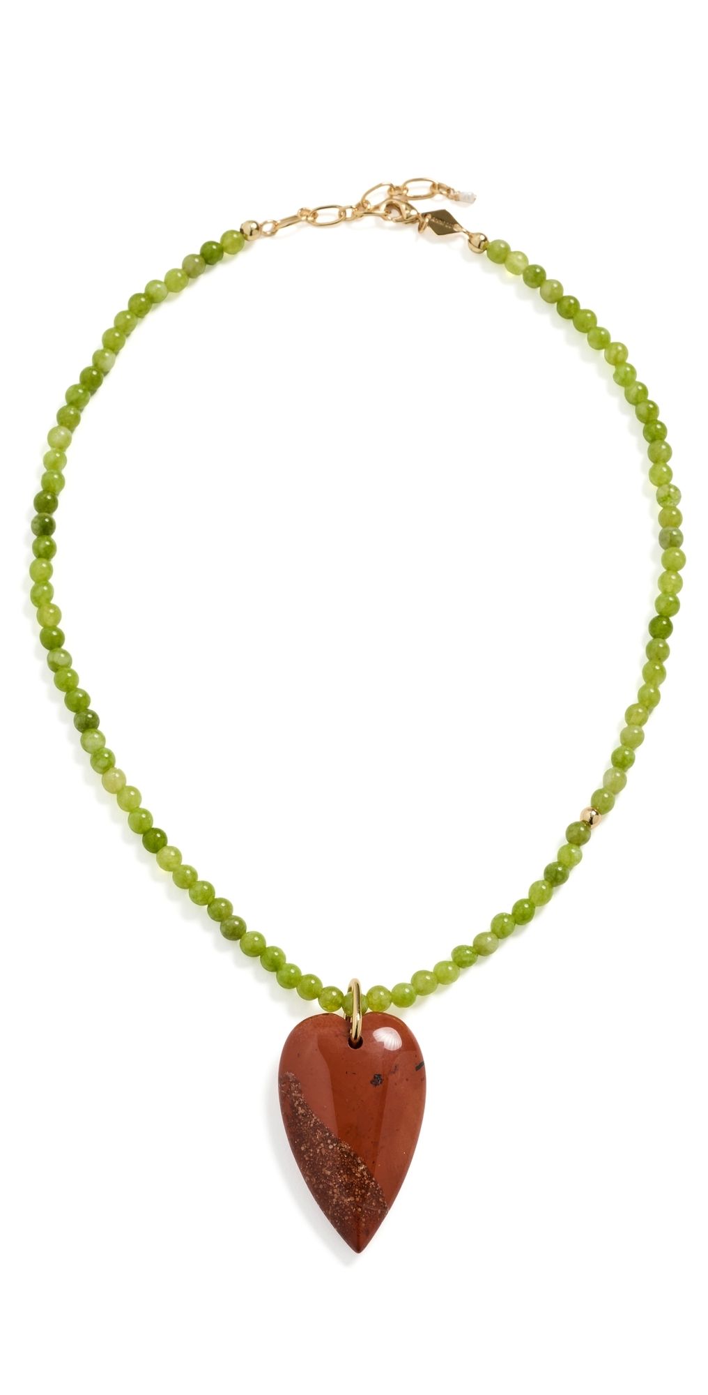 Anni Lu Grasshopper Necklace Avocado One Size