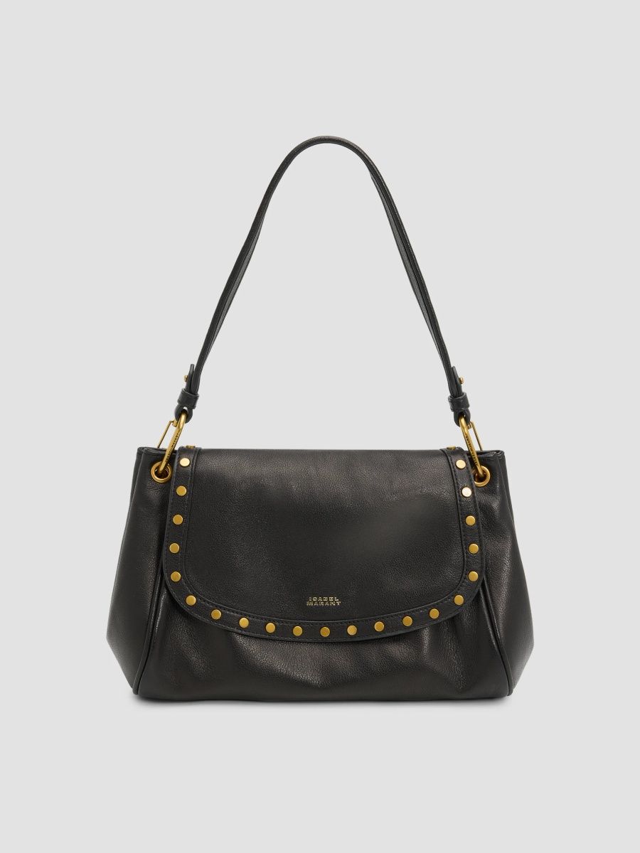 Isabel Marant Women's Chany Leather Shoulder Bag - Black