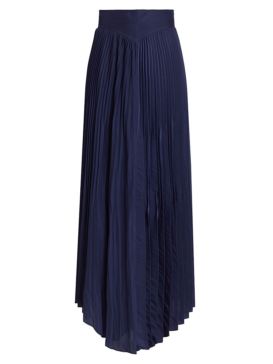 Women's Winifred Pleated Maxi Skirt - Spring Navy - Size 6