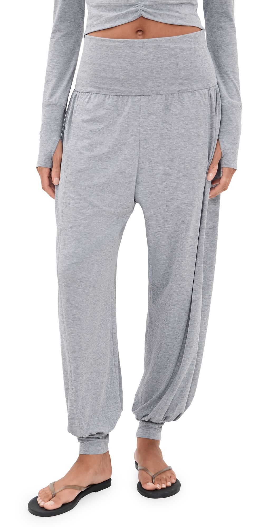 FP Movement Tempo Fold Down Pants Vintage Heather Grey XS
