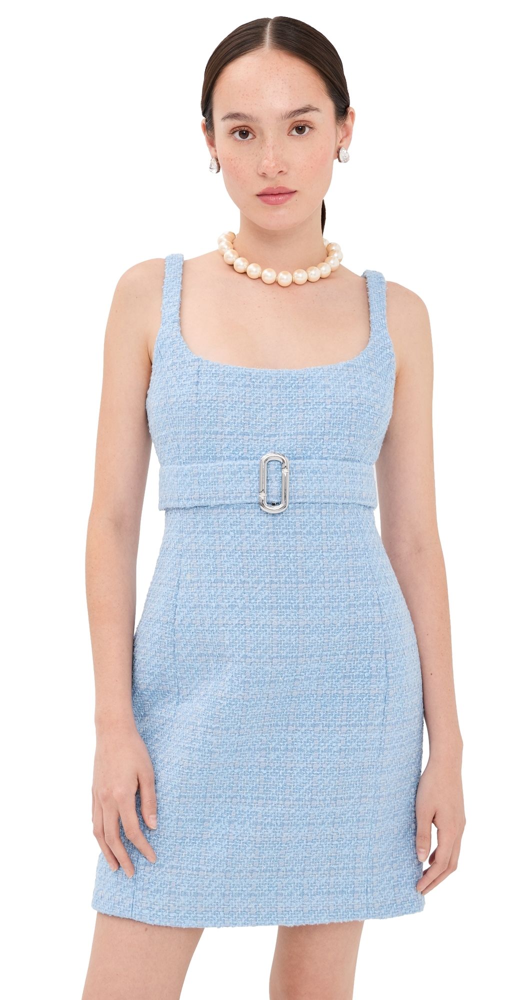 Marc Jacobs Tweed Dress Blue Mist 6