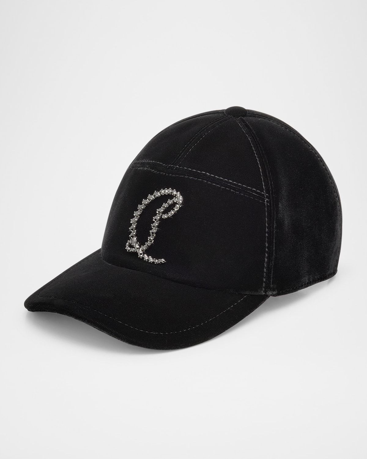 Men & apos;s Mooncrest Rhinestone Velvet Baseball Cap