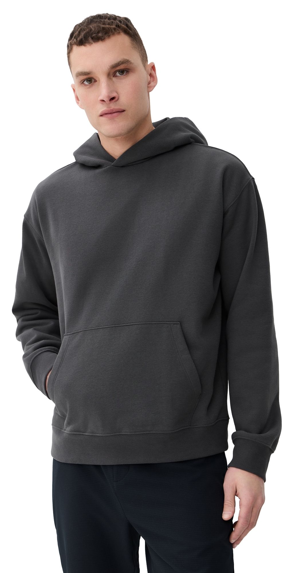 Beyond Yoga LuxeFleece Hoodie Black Ash L