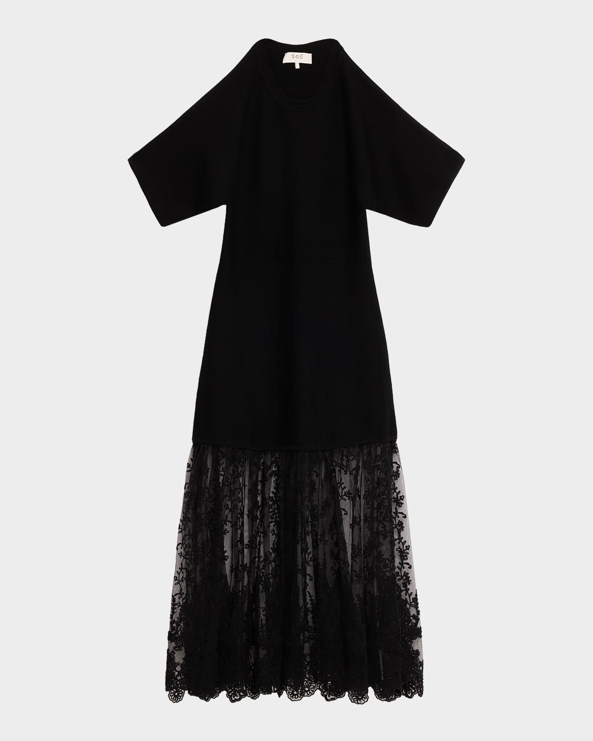 Diane Knit Lace Midi Dress