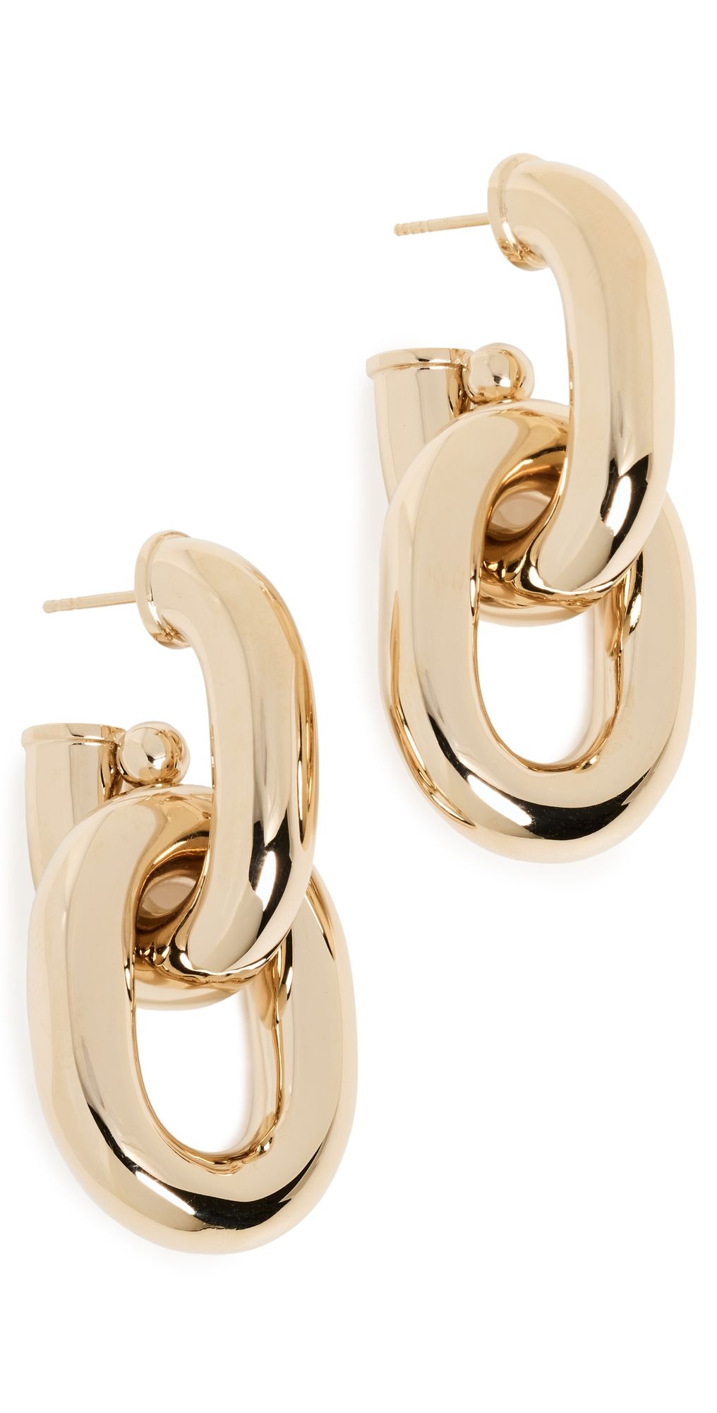 rabanne XL Link Hoops P710 Gold One Size
