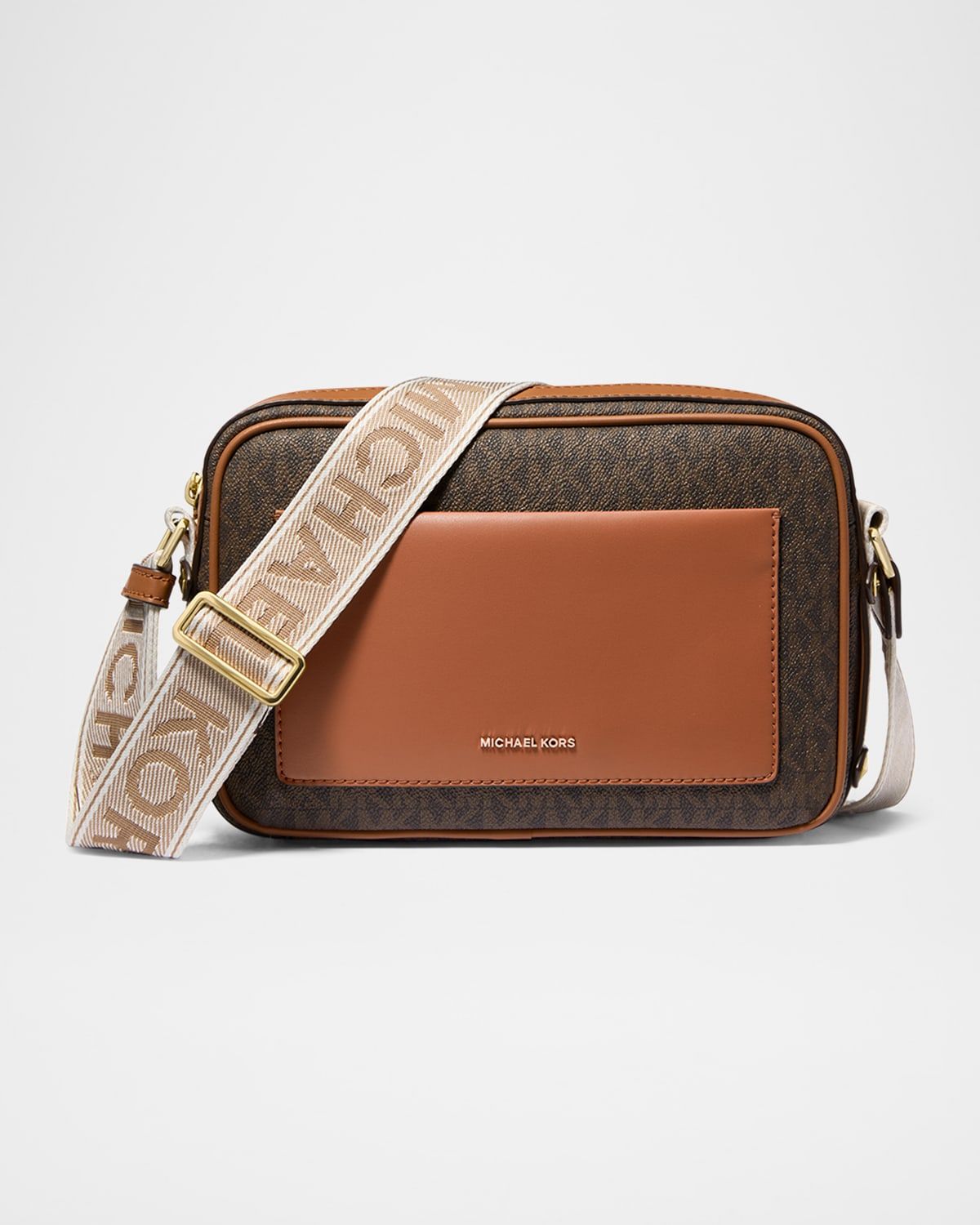 Maeve Large Pocket Signature Logo Crossbody Bag