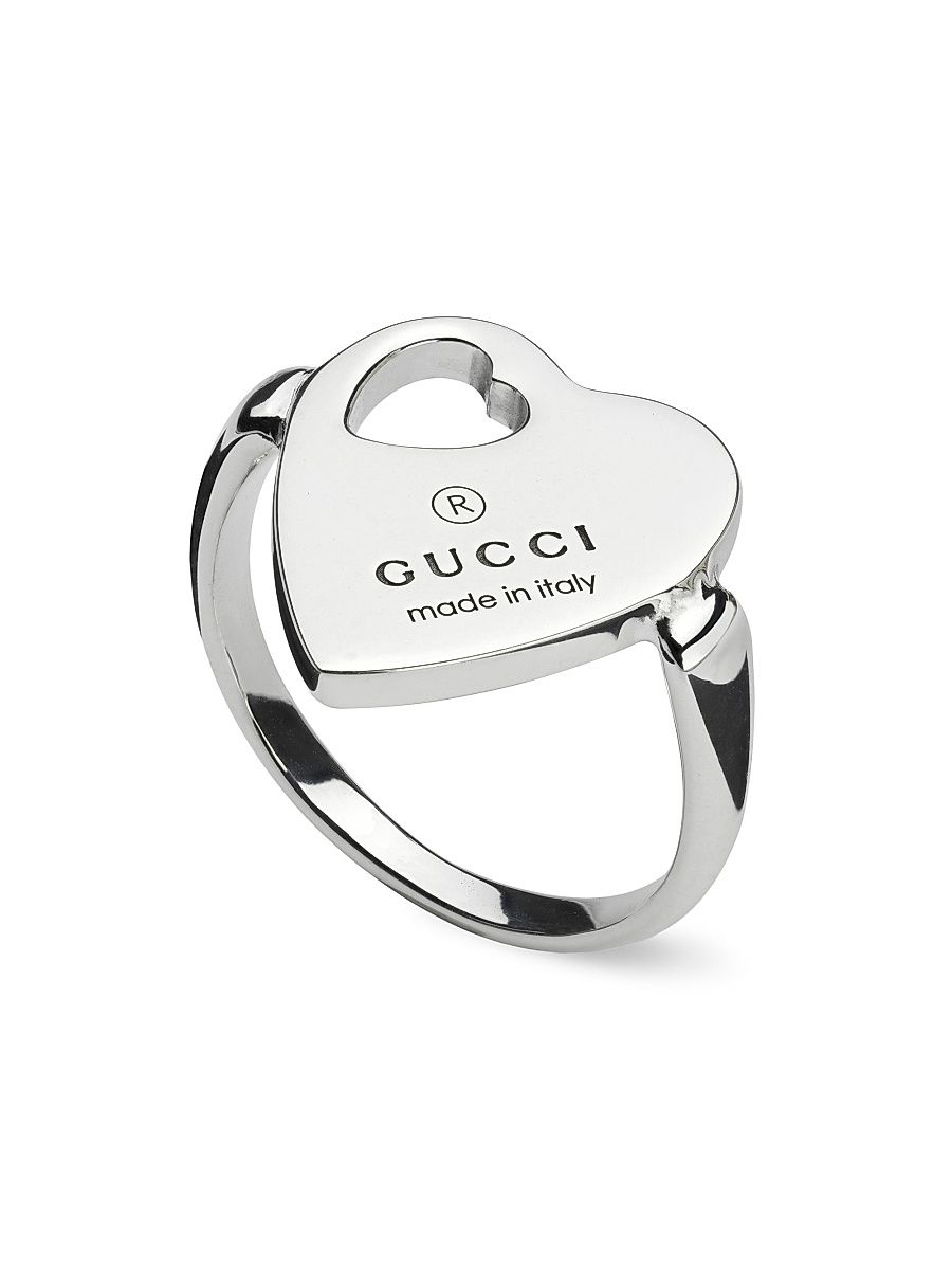 Women's Trademark Sterling Silver Heart Ring - Silver - Size 7.25