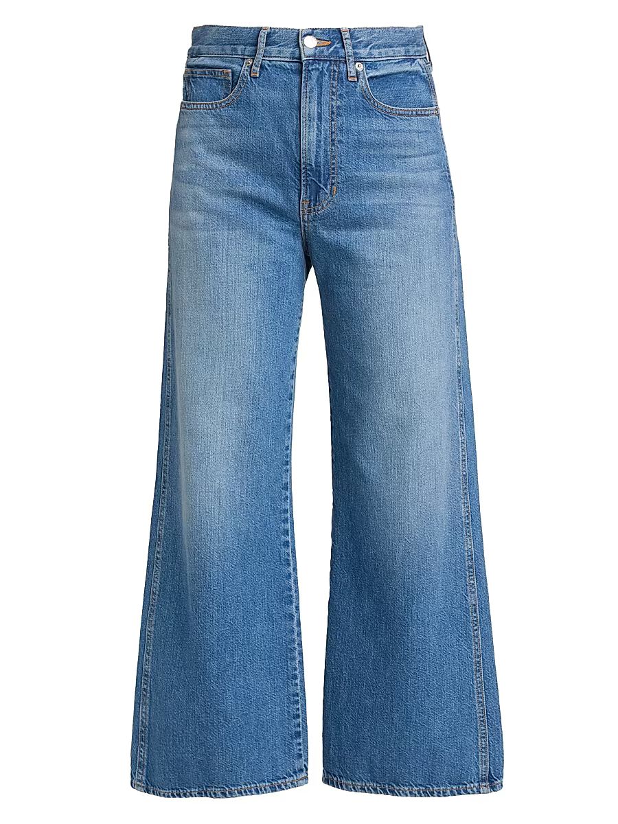 Women's Taylor High-Rise Wide-Leg Crop Jeans - French Kiss - Size 32