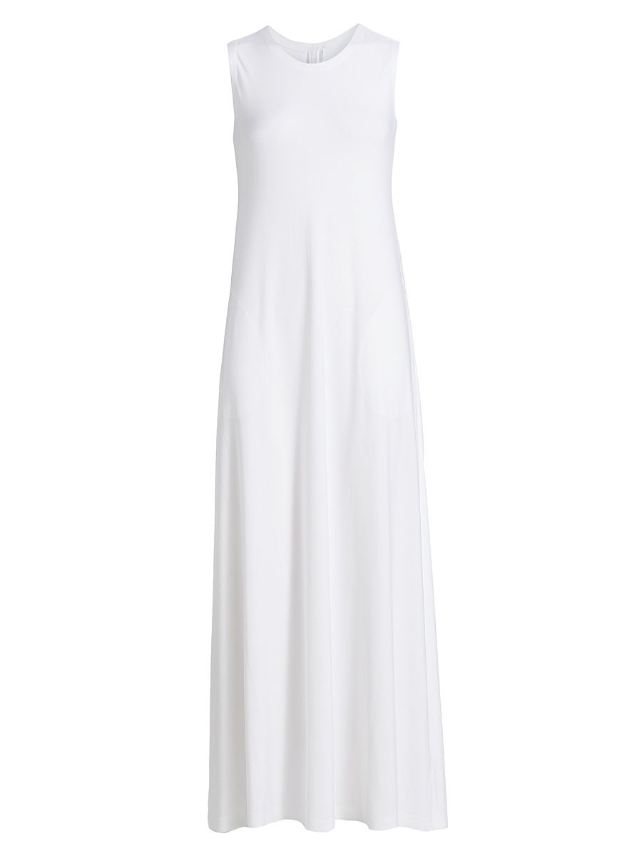 Women's A-Line Swing Maxi Dress - Snow White - Size XS