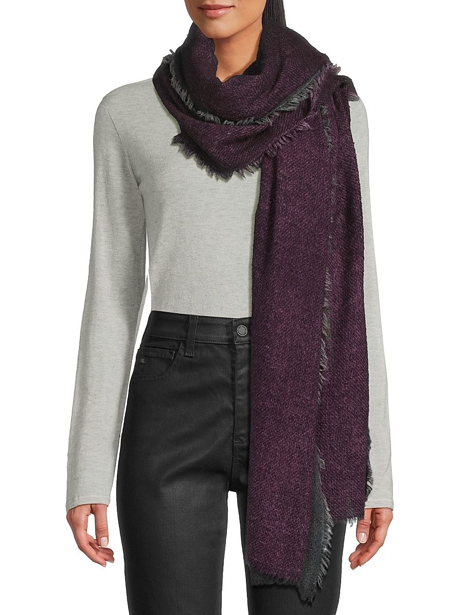 Women's Pablita Colorblocked Wool-Cashmere Scarf - Ombre