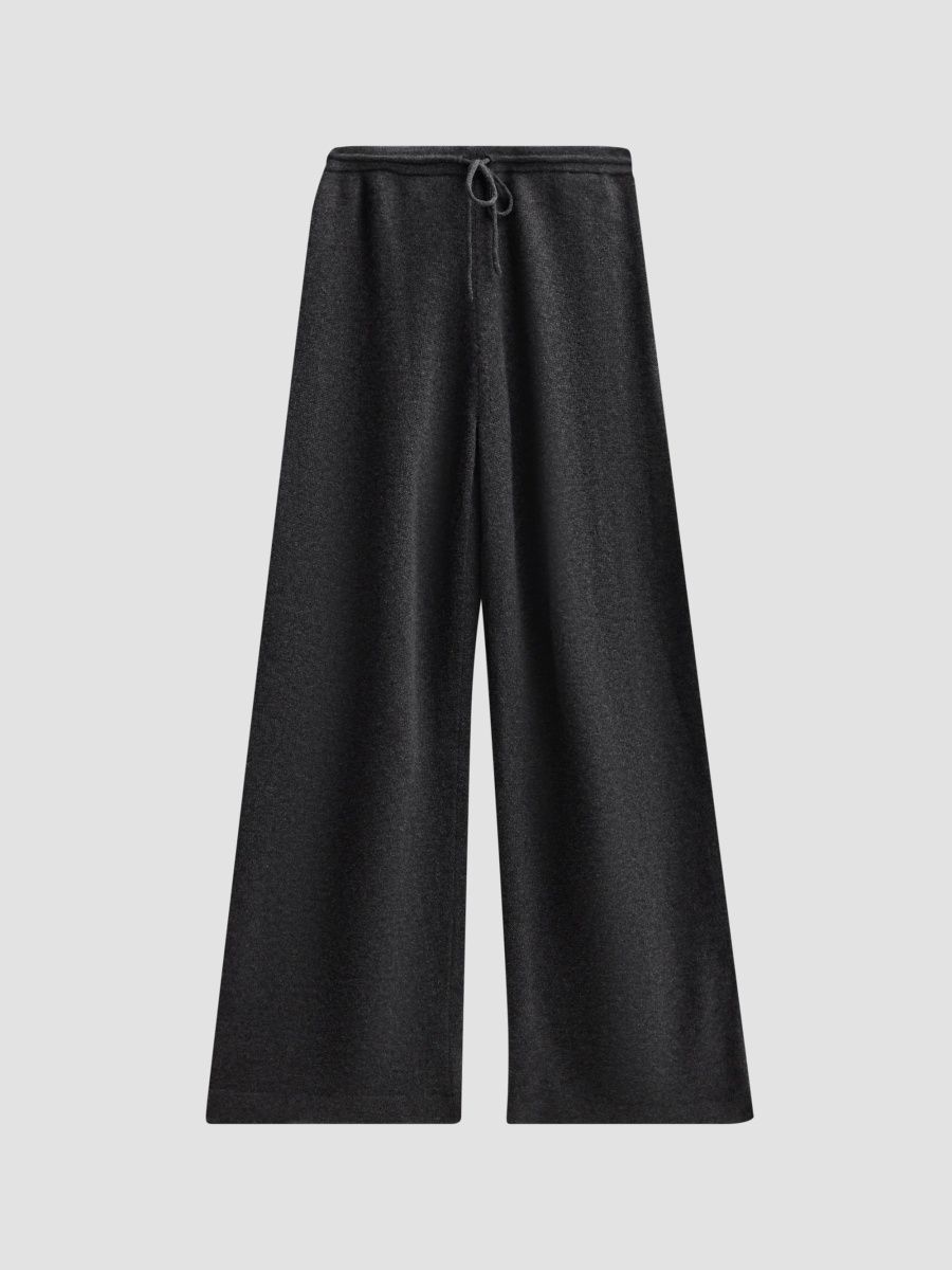 Theory Women's Cashmere Track Pants - Charcoal Melange - Size XS