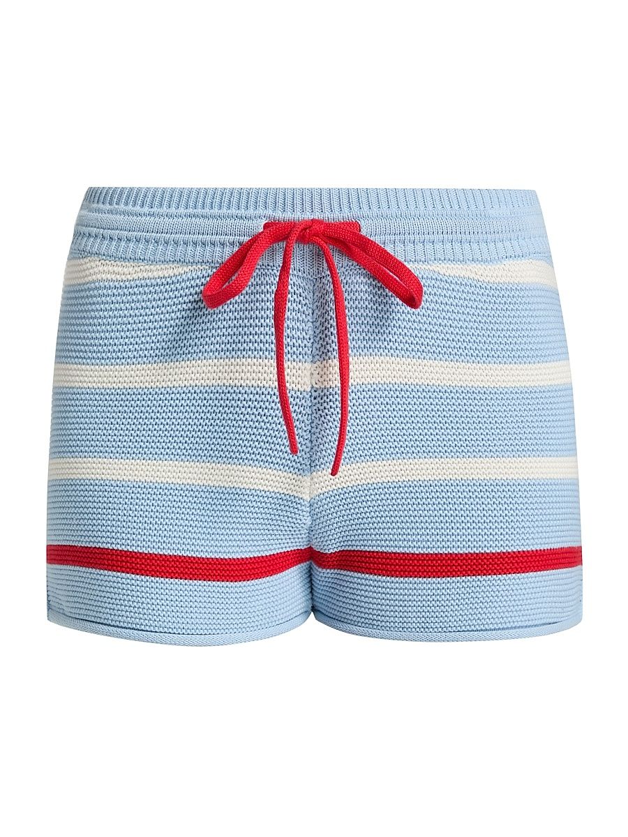 Women's The Hudson Stripe Knit Shorts - Americana - Size XS