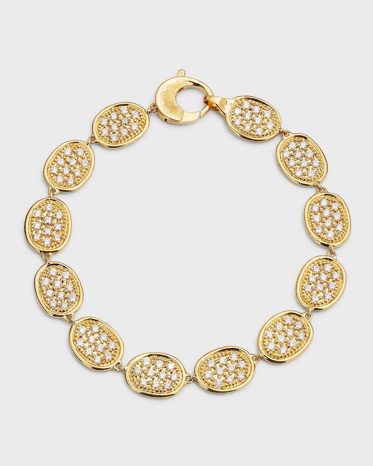 Lunaria 18K Yellow Gold and Diamond Bracelet