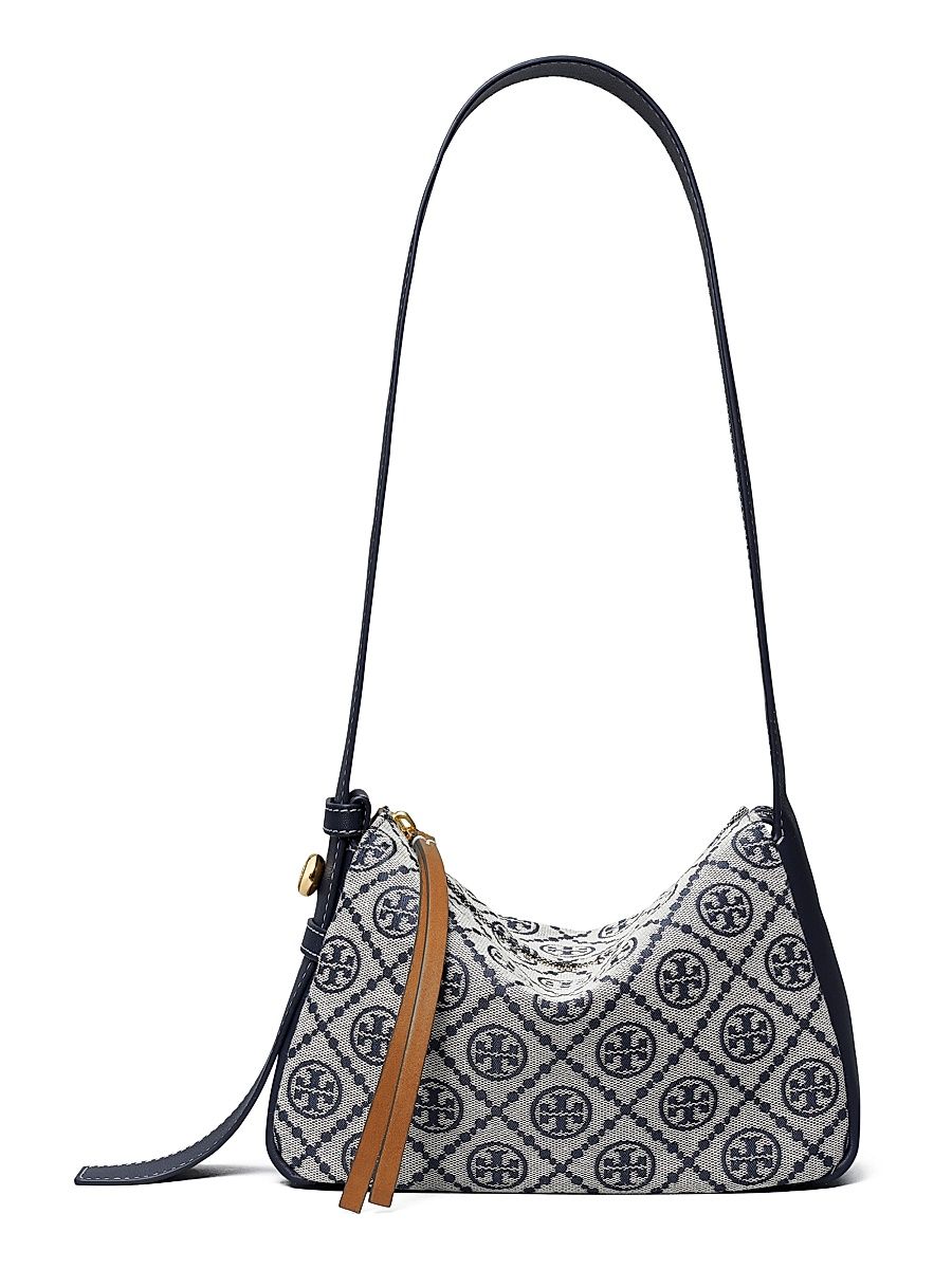 Women's T Monogram Small Romy Printed Shoulder Bag - Tory Navy