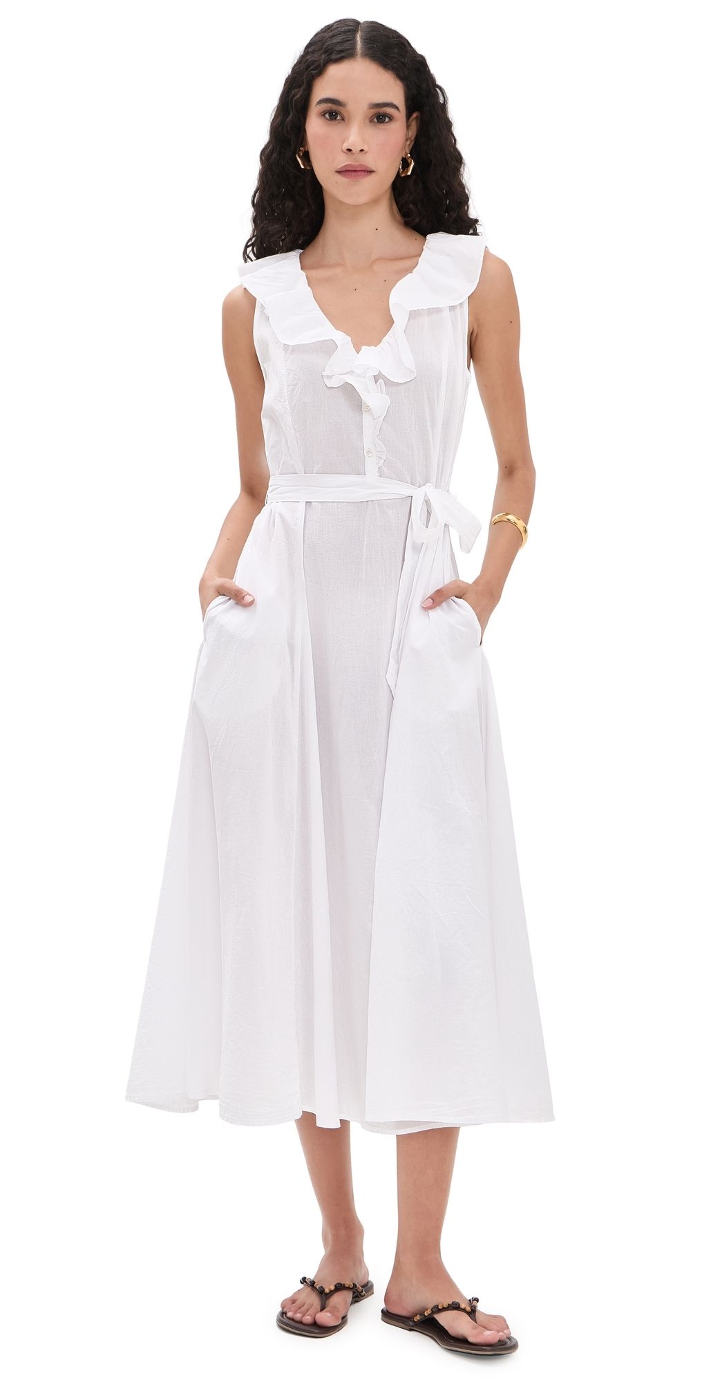 XIRENA Cassidy Dress White L