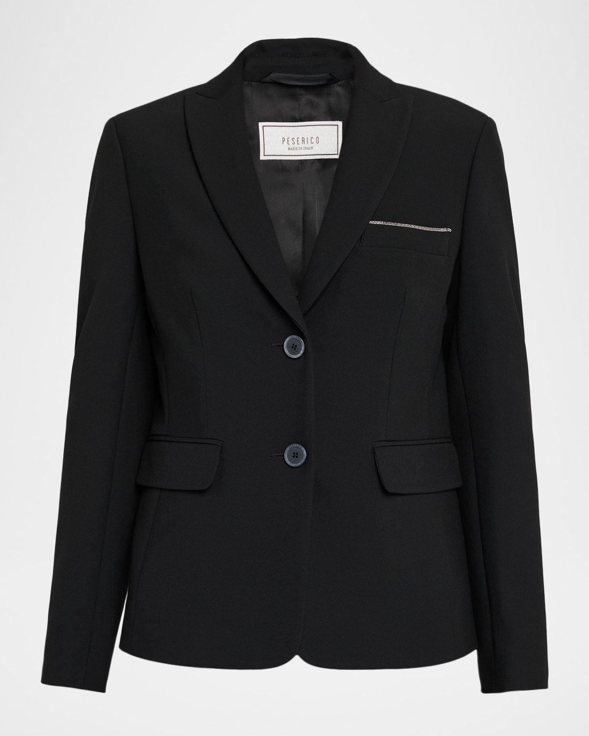 Single-Breasted Punto Luce Blazer