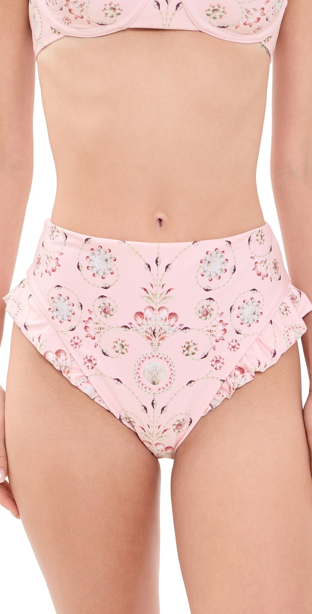 Agua by Agua Bendita Jengibre Playa Bikini Bottoms Multicolor L