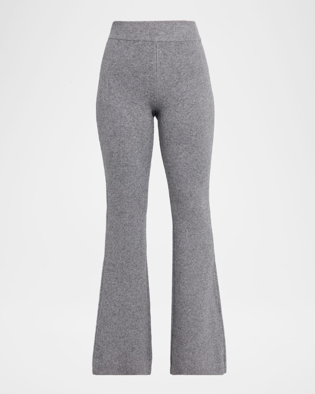 Mickie Wool-Blend Knit Flare Pants