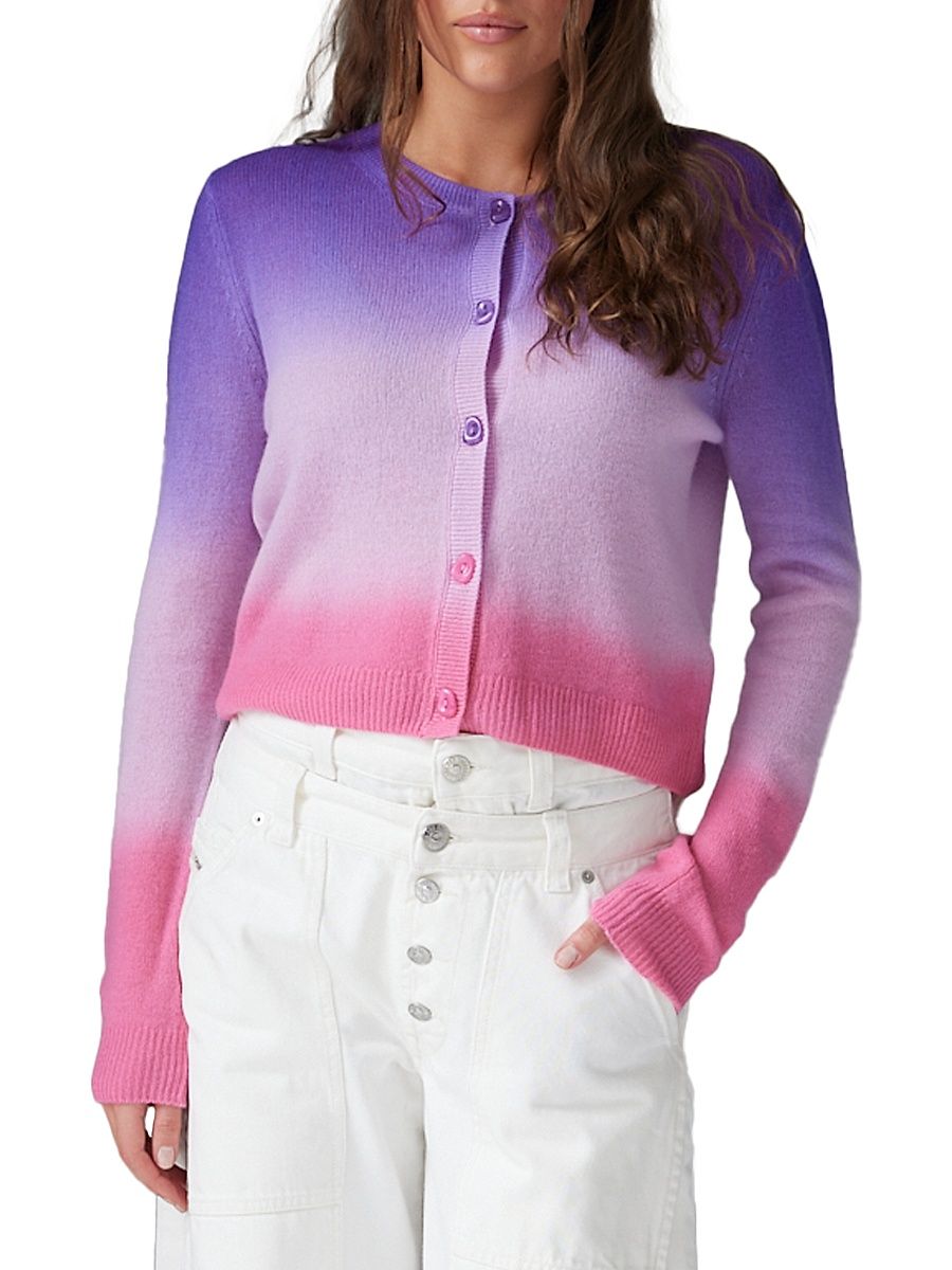 Women's Malou Gauzy Dip Dye Cardigan - Afterglow - Size XL