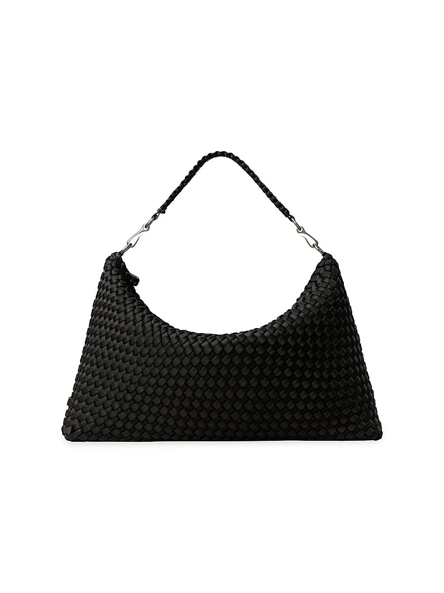 Women's Porto Medium Half-Moon Shoulder Bag - Onyx