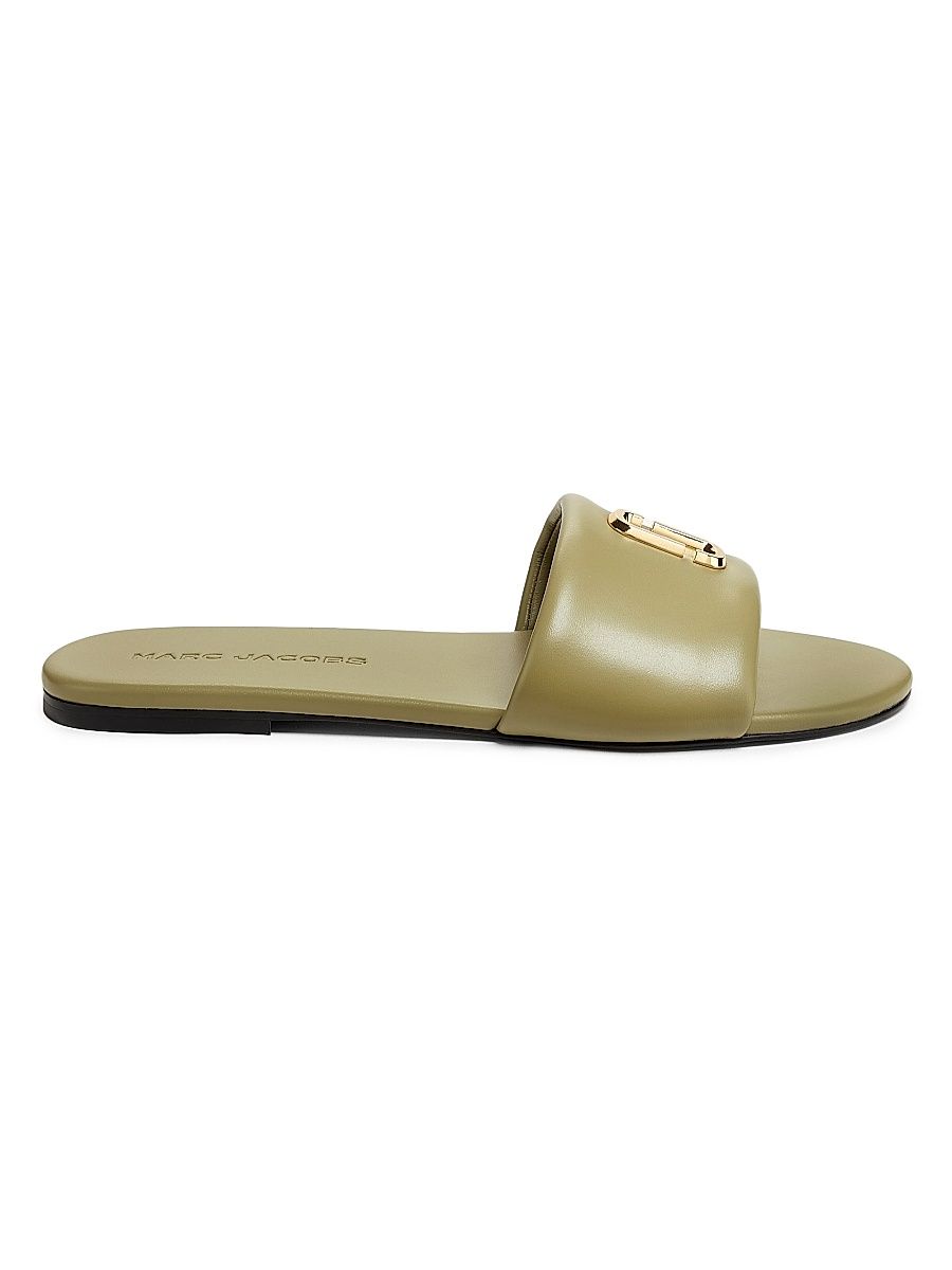 Women's The Snapshot Leather Slides - Reed - Size 7 Sandals