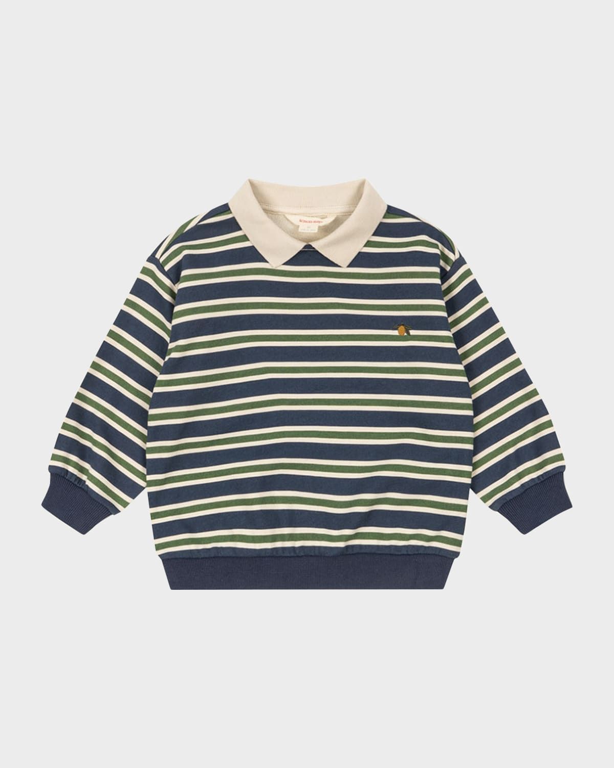 Boy & apos;s Spotty Long-Sleeve Cotton Polo Shirt, 12M-10