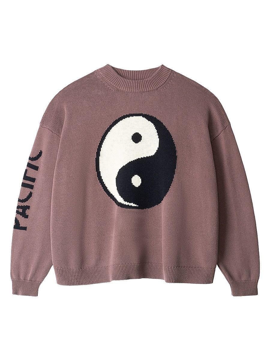 Women's Giada Yin & Yang Cotton Sweatshirt - Mink - Size XL